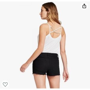 ✨NWT black highest rise shortie shorts women’s size 6✨
